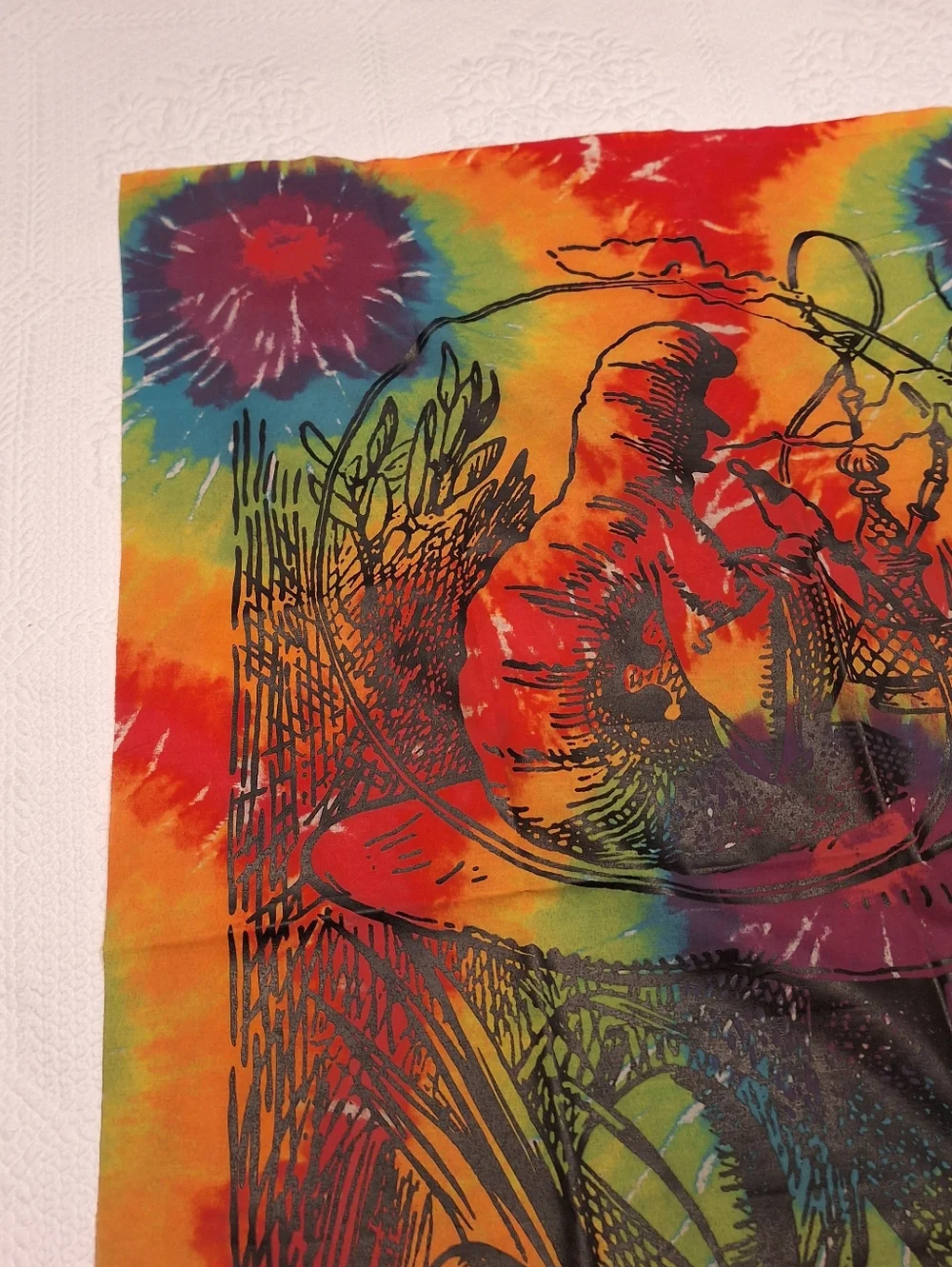 Alice in Wonderland tie-dye tapestry